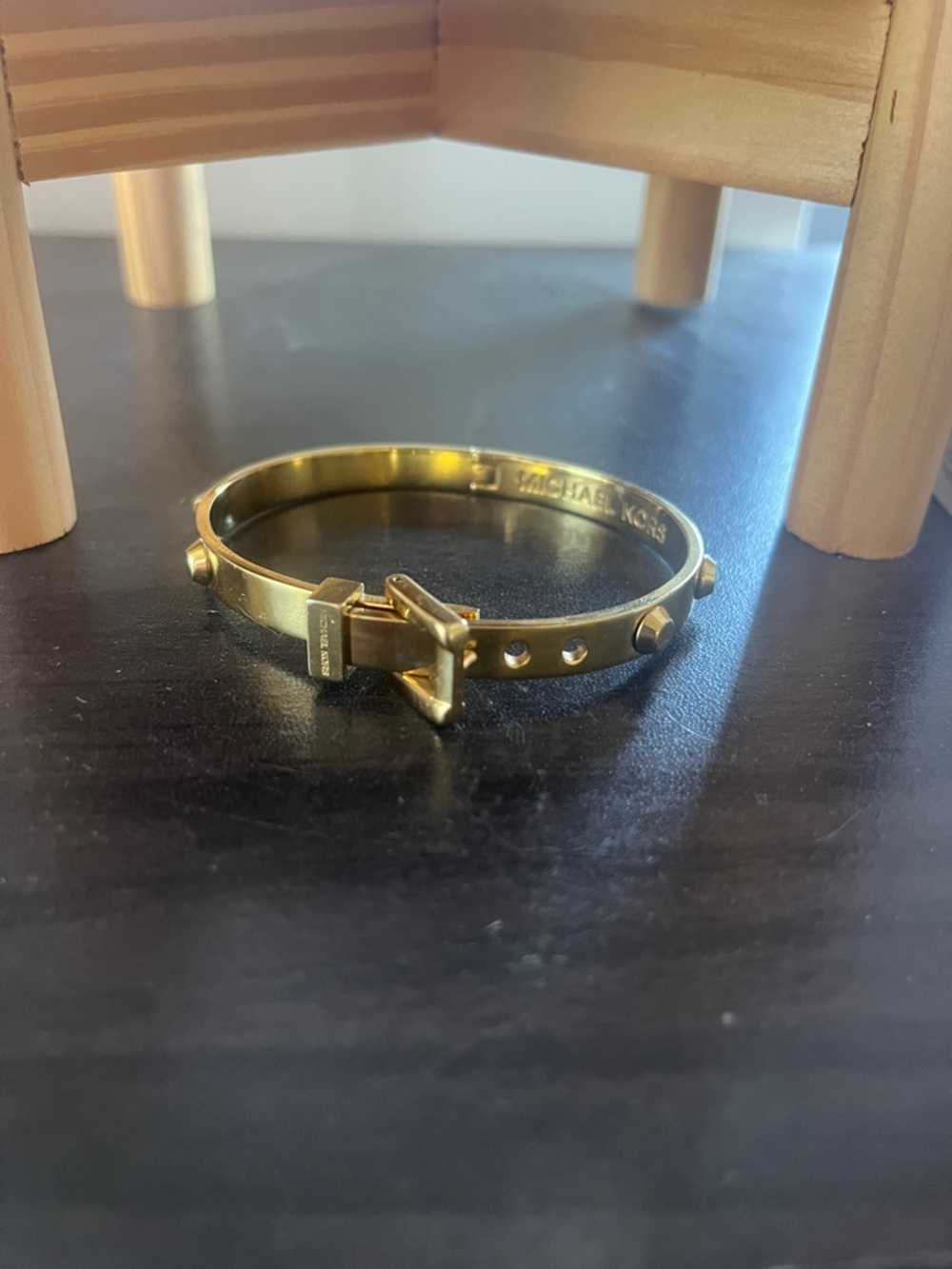 Michael Kors Gold Buckle Stud Bracelet